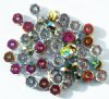 50 3x6mm Faceted Crystal Vitrail Rondelle Beads